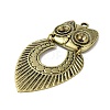 Tibetan Style Alloy Pendant Rhinestone Settings TIBEP-L021-03AB-2