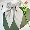 Solid Color Long Bowknot Satin Hair Barrettes PW-WGAD6A6-07-1