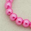 Glass Pearl Round Loose Beads For Jewelry Necklace Craft Making X-HY-6D-B54-1