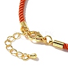 Nylon Milan Cord Necklace Making MAK-M028-01G-07-3