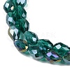 Transparent Electroplate Glass Beads Strands LS-EGLA-N013-T6mm-B24-3
