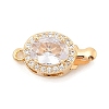 Brass Micro Pave Cubic Zirconia Box Clasps KK-C080-12G-01-1