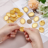 20Pcs Alloy Brooch Findings FIND-PH0028-99G-3
