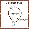 1 Set Alloy Pave Synthetic Turquoise Pendant Double Layer Cord Necklaces NJEW-CL0001-09A-2