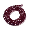 Electroplate Transparent Glass Beads Strands EGLA-A035-T3mm-A02-2