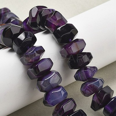 Natural Agate Beads Strands G-K392-A08-1