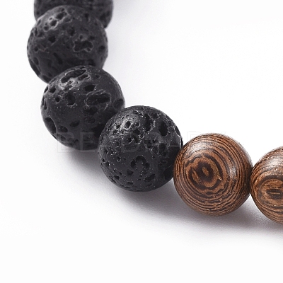 Unisex Stretch Bracelets BJEW-JB04962-06-1