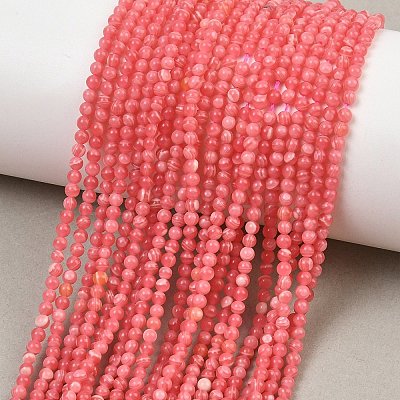 Dyed Synthetic Rhodochrosite Beads Strands GG-CBA0389-A03-2mm-1