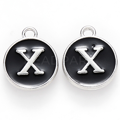 Platinum Plated Alloy Charms X-ENAM-S118-02X-P-1