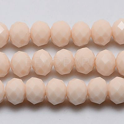 Imitation Jade Glass Bead Strands GLAA-F001-3x2mm-14-1