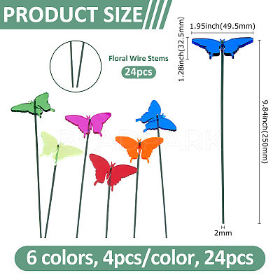 Acrylic Garden Stake AJEW-FH0005-24C-1