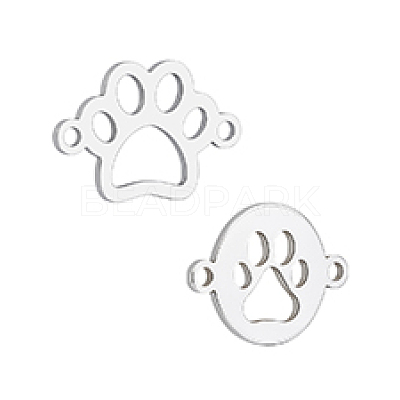 2Pcs 2 Styles 925 Sterling Silver Hollow Connector Charms STER-PH0004-21-1