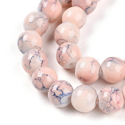 Baking Paint Glass Beads X1-DGLA-N003-8mm-C02-1