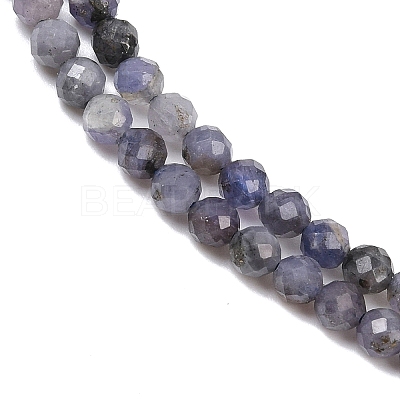 Natural Tanzanite Beads Strands G-C255-A01-4mm-1