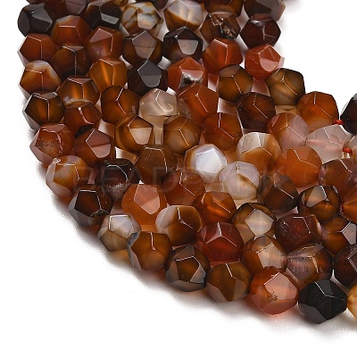 Natural Agate(Dyed & Heated) Beads Strands G-K425-B01-01-1