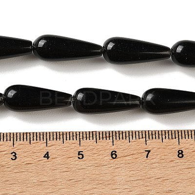 Natural Obsidian Beads Strands G-B192-A02-01-1