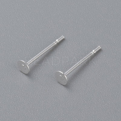 304 Stainless Steel Stud Earring Findings STAS-H436-24S-3mm-1