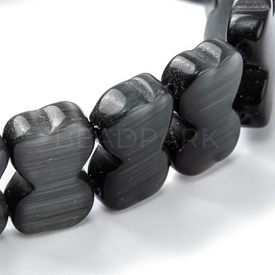 Cat Eye Beads Stretch Bracelets BJEW-I296-14-1