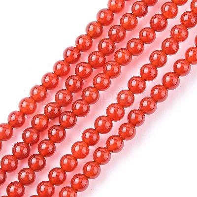 Natural Carnelian Beads Strands G-C076-4mm-2A-1