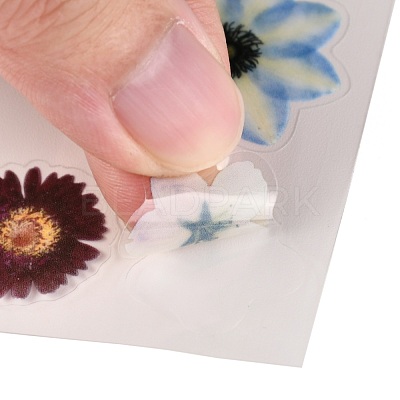 Waterproof Plastic Self Adhesive Stickers DIY-F064-13E-1