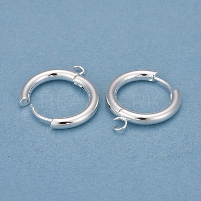 201 Stainless Steel Huggie Hoop Earring Findings STAS-P283-01G-S-1