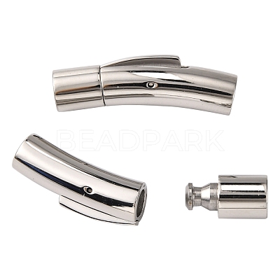Tarnish Resistant 304 Stainless Steel Bayonet Clasps X-STAS-I013-5mm-1