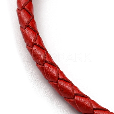 Leather Braided Cord Bracelets BJEW-G675-06G-15-1