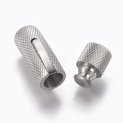 304 Stainless Steel Bayonet Clasps STAS-O114-040A-MP-1