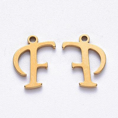 PVD Vacuum Plating 201 Stainless Steel Charms STAS-R105-F-G-1