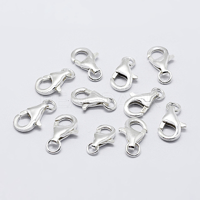 925 Sterling Silver Lobster Claw Clasps STER-K167-074C-P-1