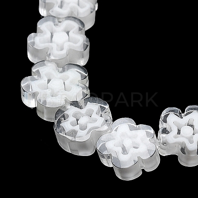 Handmade Millefiori Lampwork Beads Strands LAMP-F035-09S-1