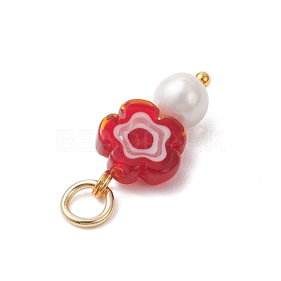 Glass Pendants PALLOY-JF04764-1