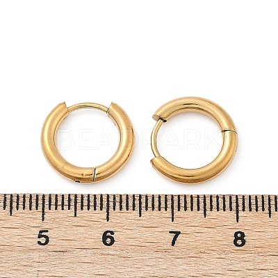 202 Stainless Steel Huggie Hoop Earrings X-EJEW-F111A-14mm-G01-1
