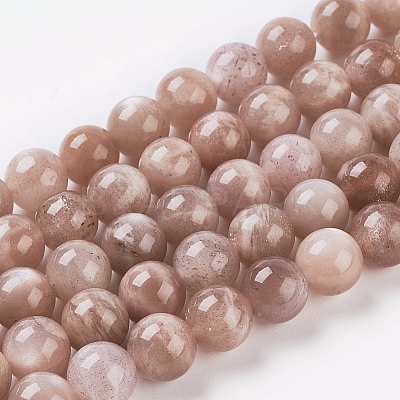 Natural Sunstone Beads Strands X-G-G099-12mm-14-1