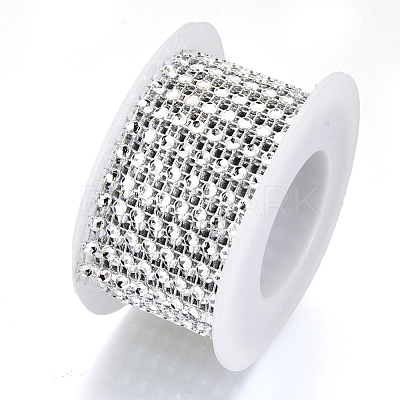 8 Rows Plastic Diamond Mesh Wrap Roll OCOR-N005-001D-1