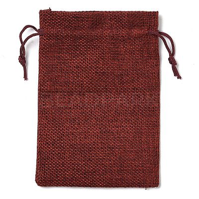 Christmas Theme Jute Cloth Storage Bags ABAG-F010-01A-06-1