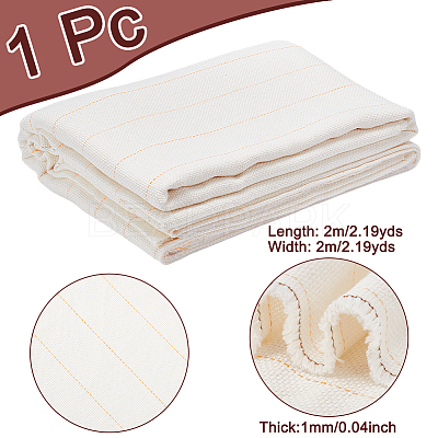 Solid Colored Polyester Cotton Cross Stitch Fabric DIY-WH0060-10-1