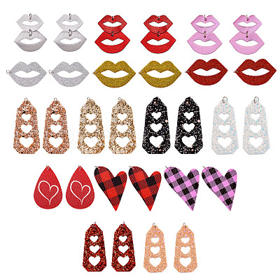 PU Leather Big Pendants FIND-SZ0001-002-1