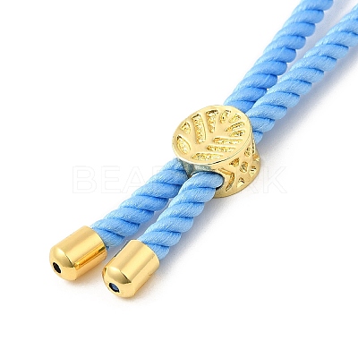 Twisted Nylon Cord Silder Bracelets DIY-B066-03G-10-1