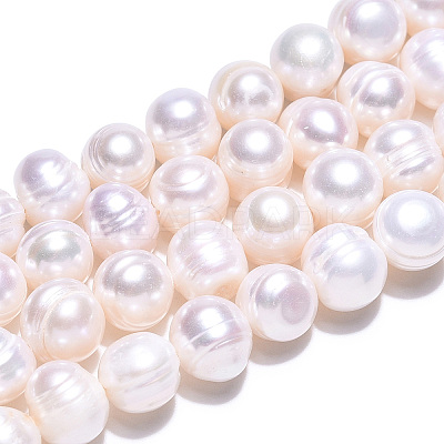 Natural Cultured Freshwater Pearl Beads Strands X-PEAR-N013-17N-01-1