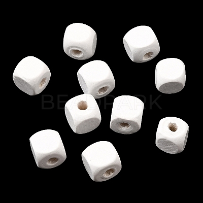 Spray Painted Wooden Beads WOOD-P021-01C-30-1