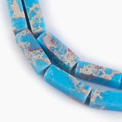 Synthetic Imperial Jasper Bead Strands G-E508-02E-1