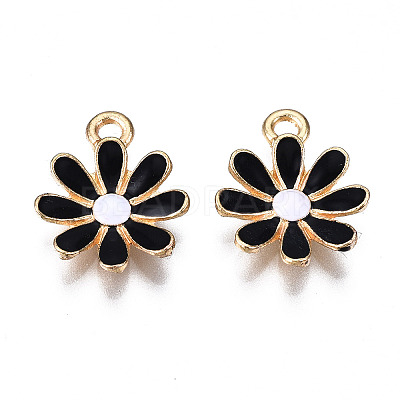 Light Gold Plated Alloy Pendants ENAM-T009-39D-1
