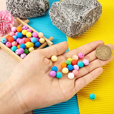 140Pcs 14 Colors Food Grade Eco-Friendly Silicone Beads SIL-TA0001-24-1