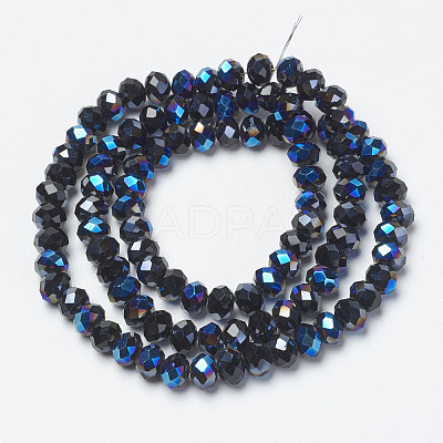 Electroplate Glass Beads Strands EGLA-A034-T2mm-I03-1
