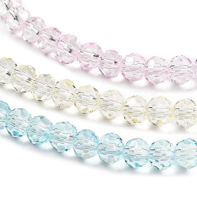 Transparent Painted Glass Beads Strands DGLA-A034-T4mm-A21-1