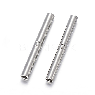 Non-Tarnish 304 Stainless Steel Bayonet Clasps X-STAS-F108-12P-1.7mm-1
