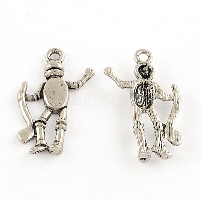 Tibetan Style Alloy Sport Pendants LS-TIBEP-S291-23-RS-1