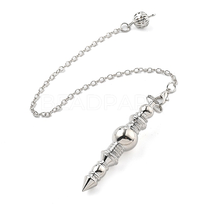 Brass Dowsing Pendulum Big Pointed Pendants KK-H491-08P-1