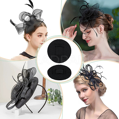 20Pcs Felt Hair Band Pads DIY-BC0015-58A-1